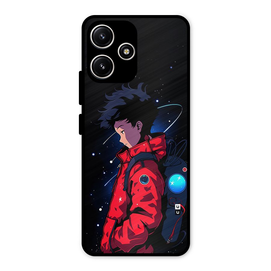 Cute Space Boy Metal Back Case for Poco M6 Pro