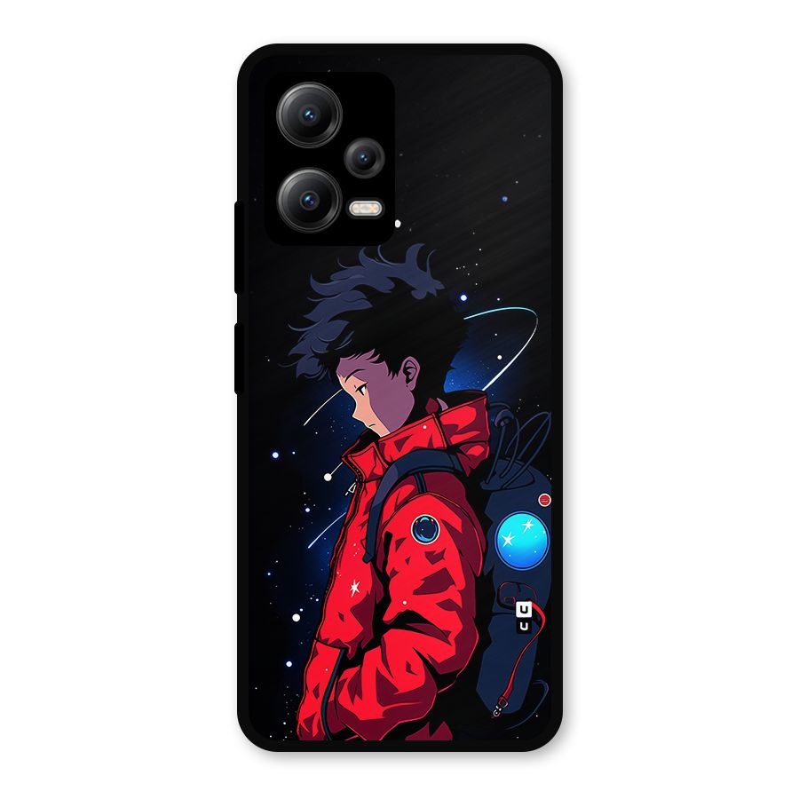 Cute Space Boy Metal Back Case for Poco X5