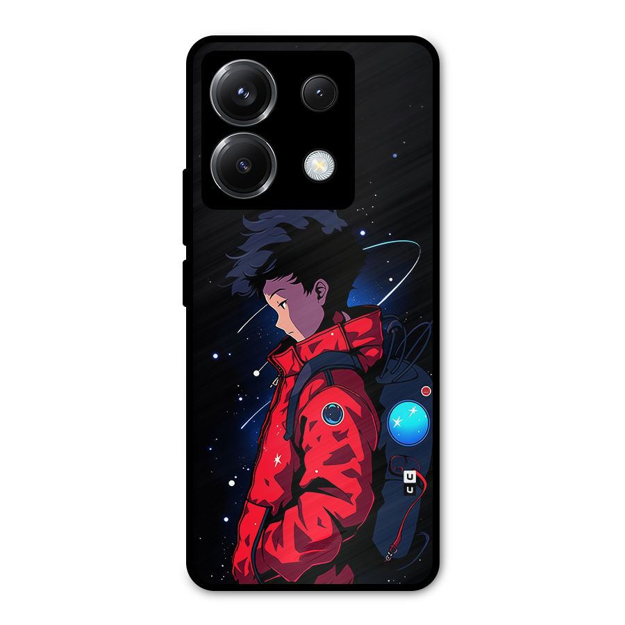 Cute Space Boy Metal Back Case for Poco X6