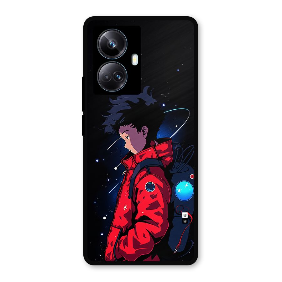 Cute Space Boy Metal Back Case for Realme 10 Pro Plus