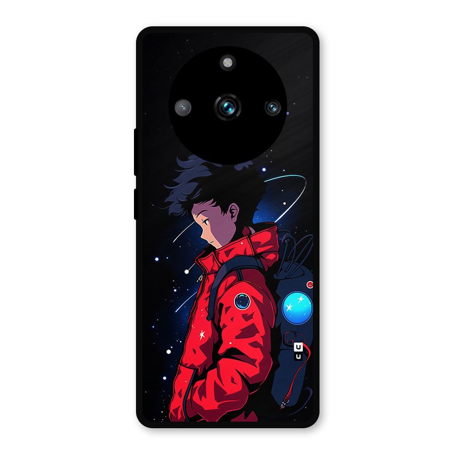 Cute Space Boy Metal Back Case for Realme 11 Pro Plus