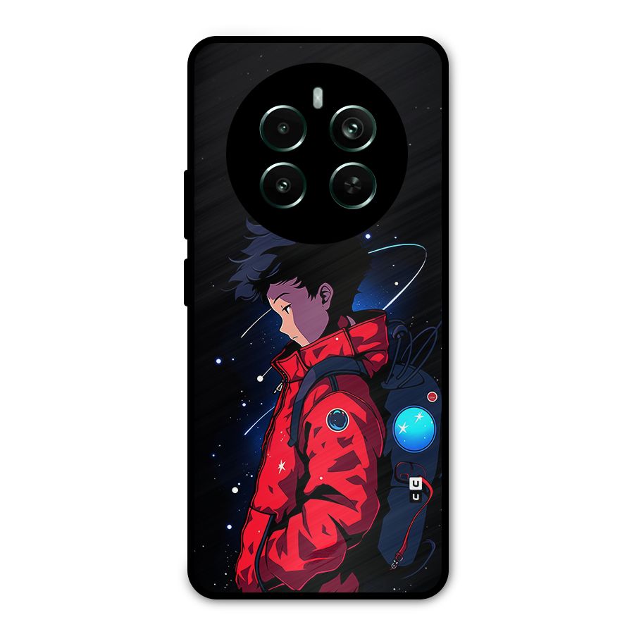 Cute Space Boy Metal Back Case for Realme 12 Pro Plus