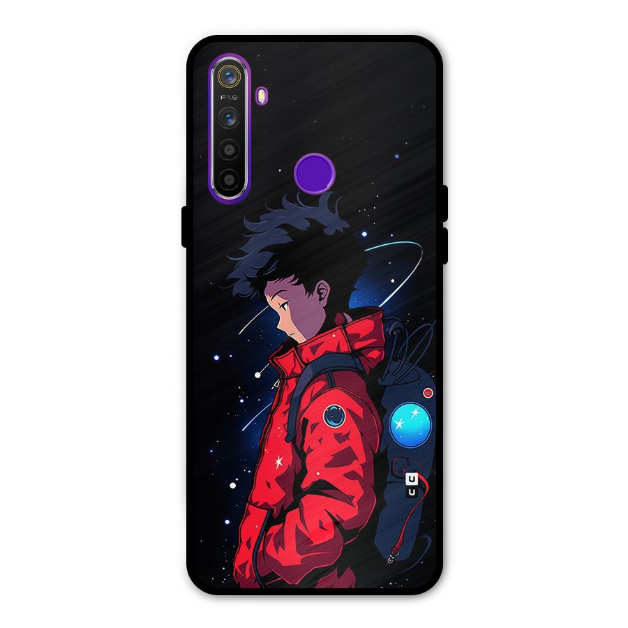 Cute Space Boy Metal Back Case for Realme 5