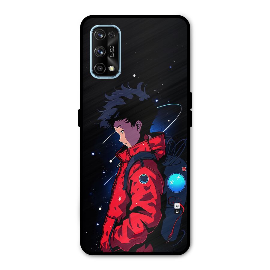 Cute Space Boy Metal Back Case for Realme 7 Pro