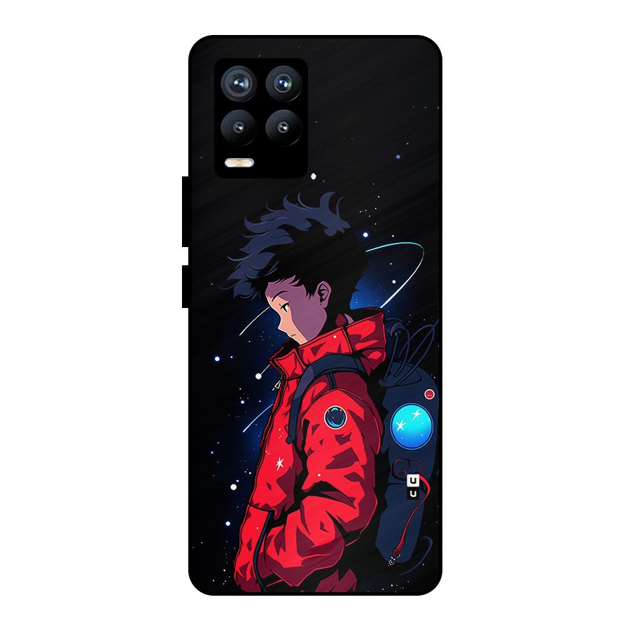 Cute Space Boy Metal Back Case for Realme 8