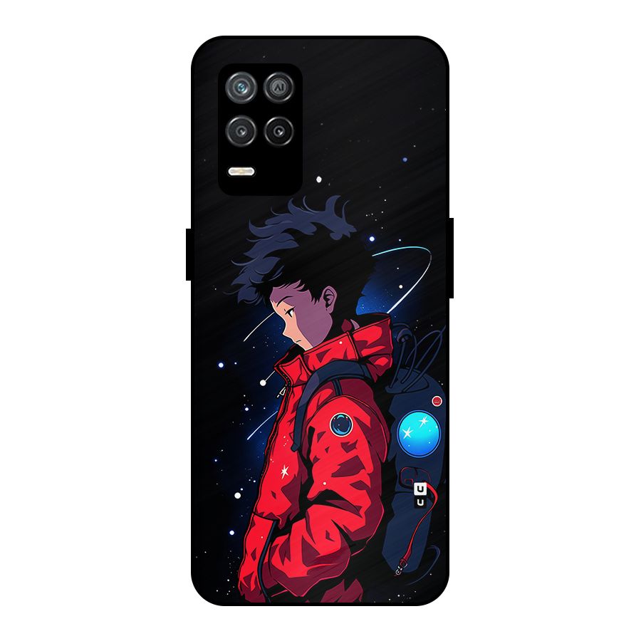 Cute Space Boy Metal Back Case for Realme 8s 5G