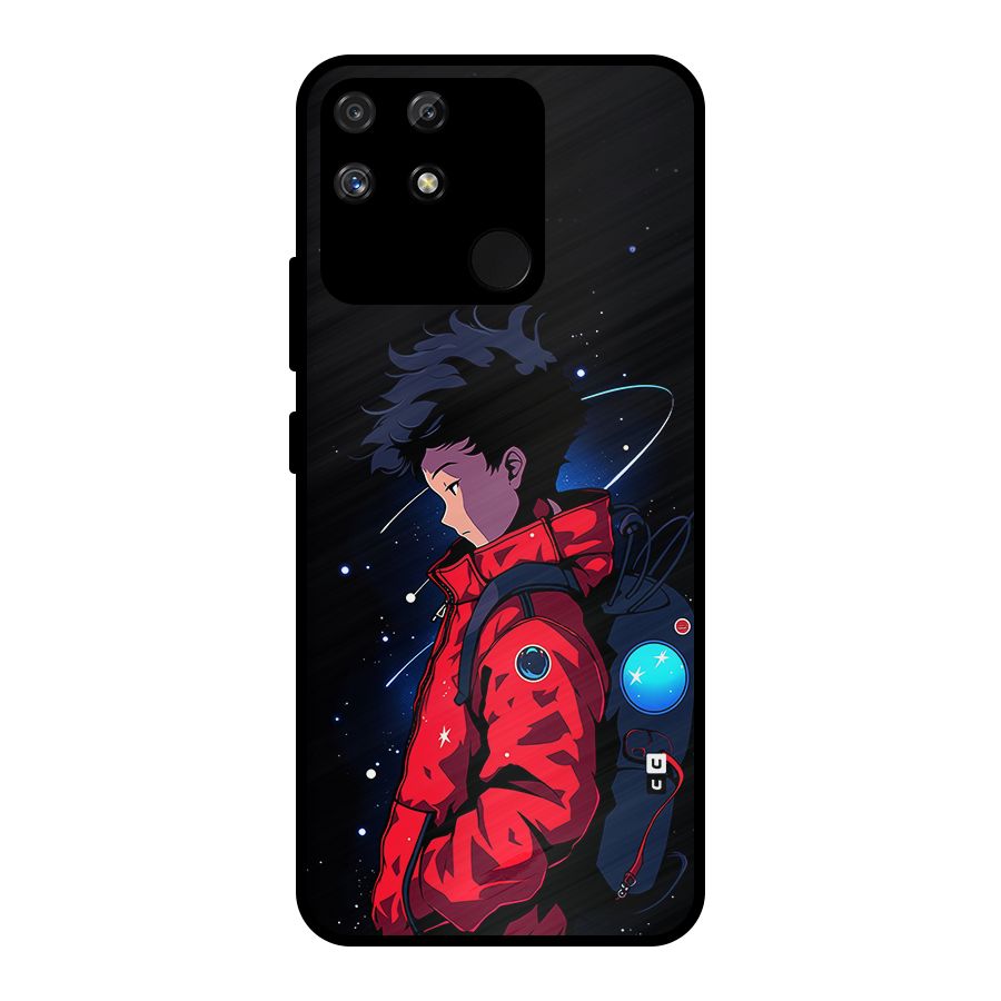 Cute Space Boy Metal Back Case for Realme Narzo 50A