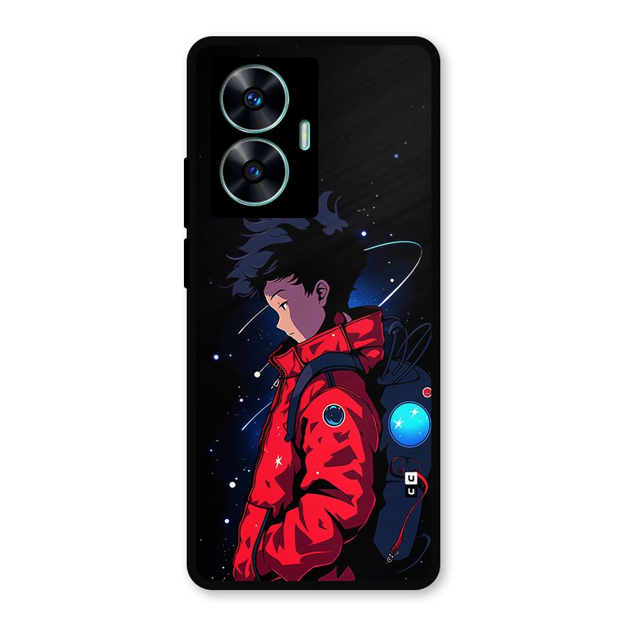 Cute Space Boy Metal Back Case for Realme Narzo N55