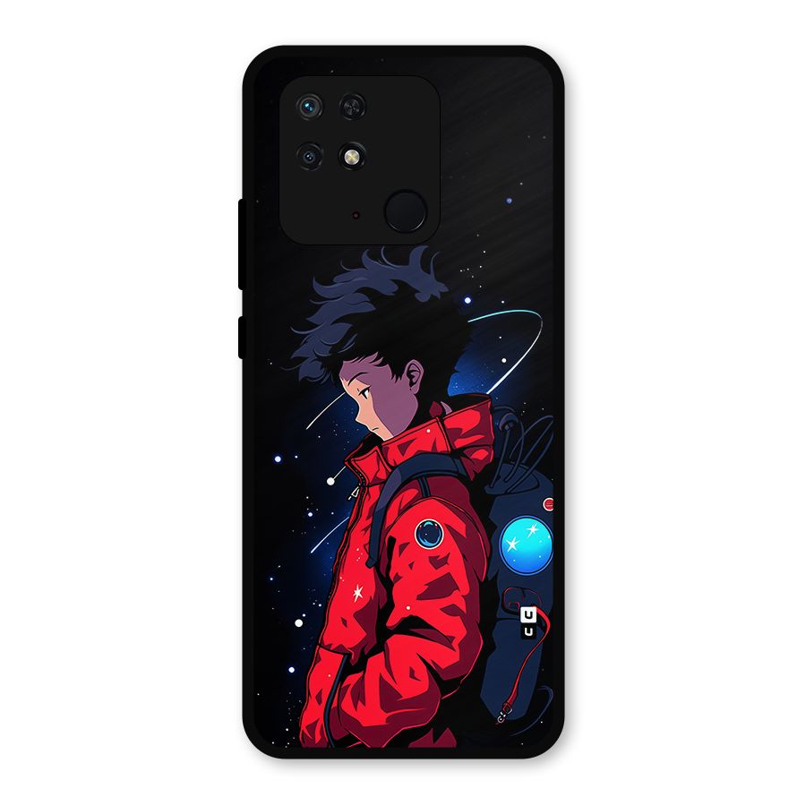Cute Space Boy Metal Back Case for Redmi 10 Power