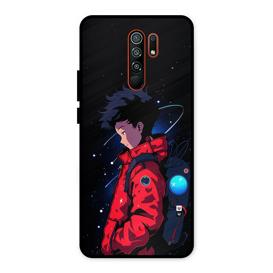 Cute Space Boy Metal Back Case for Redmi 9 Prime