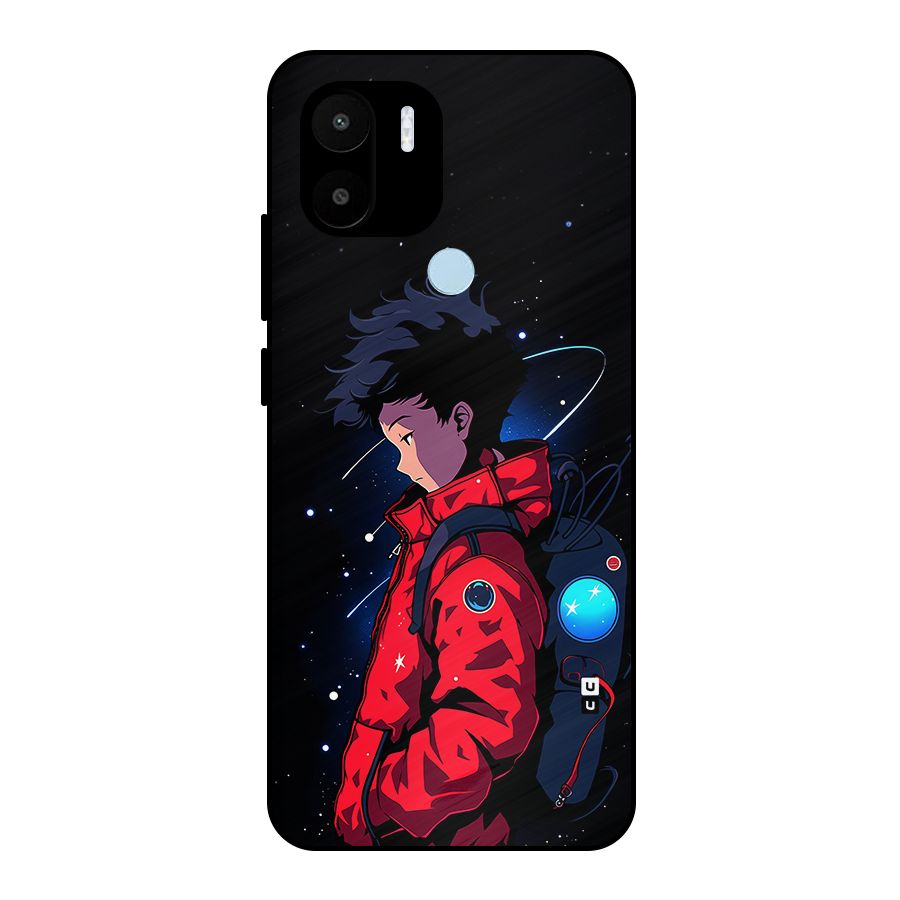 Cute Space Boy Metal Back Case for Redmi A2 Plus