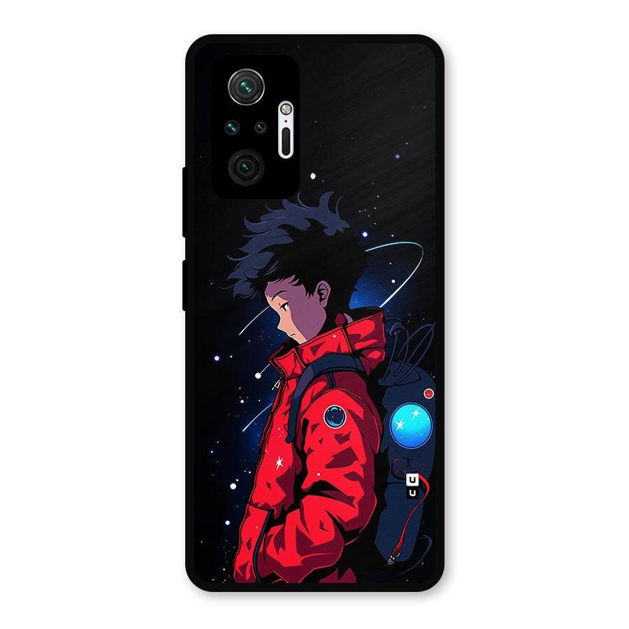Cute Space Boy Metal Back Case for Redmi Note 10 Pro