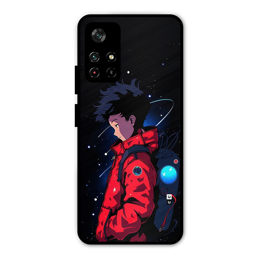 Cute Space Boy Metal Back Case for Redmi Note 11T 5G