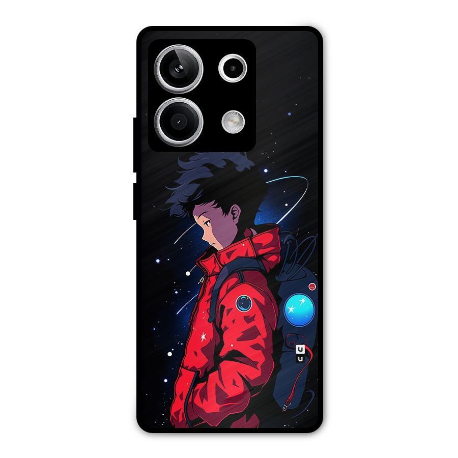Cute Space Boy Metal Back Case for Redmi Note 13 5G