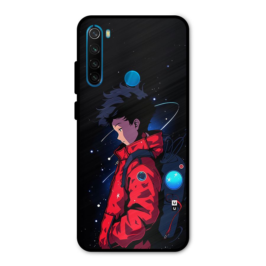 Cute Space Boy Metal Back Case for Redmi Note 8