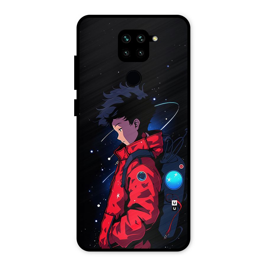 Cute Space Boy Metal Back Case for Redmi Note 9
