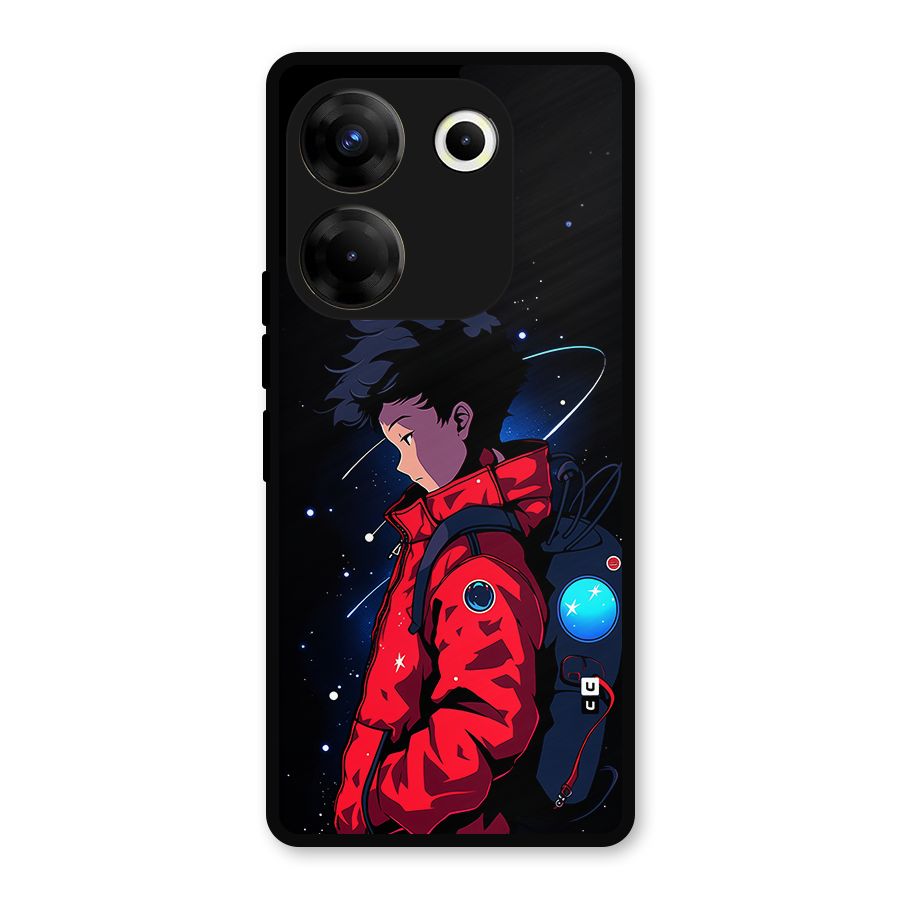 Cute Space Boy Metal Back Case for Tecno Camon 20 Pro