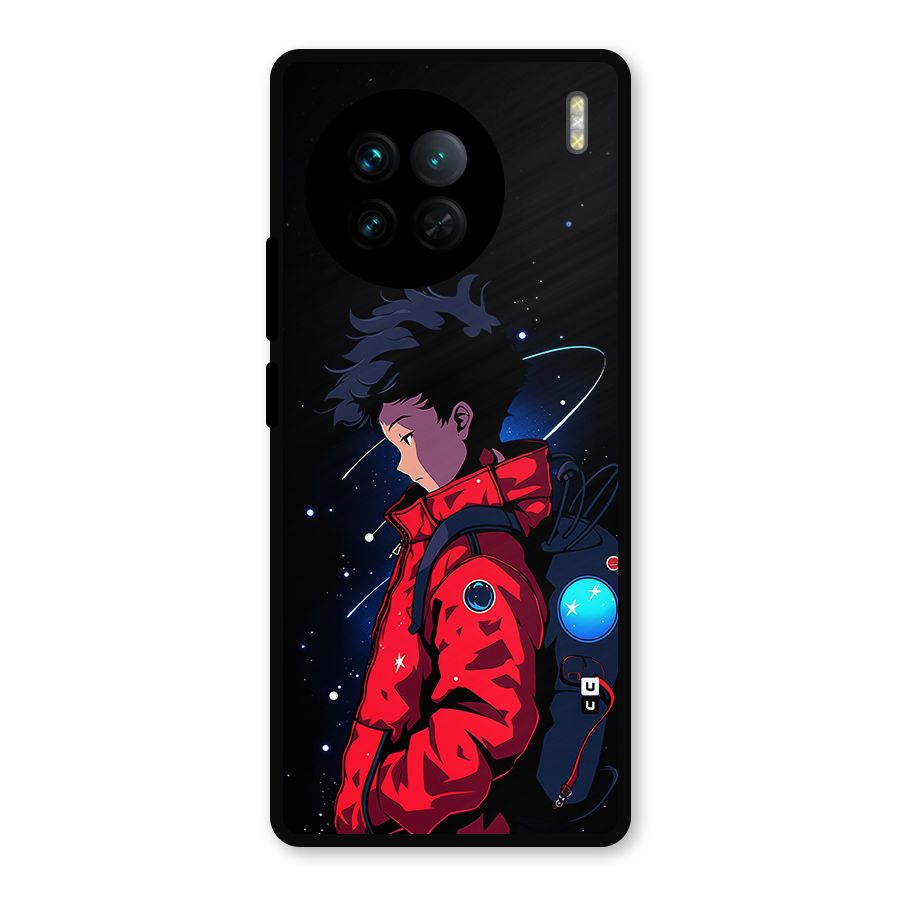Cute Space Boy Metal Back Case for Vivo X90