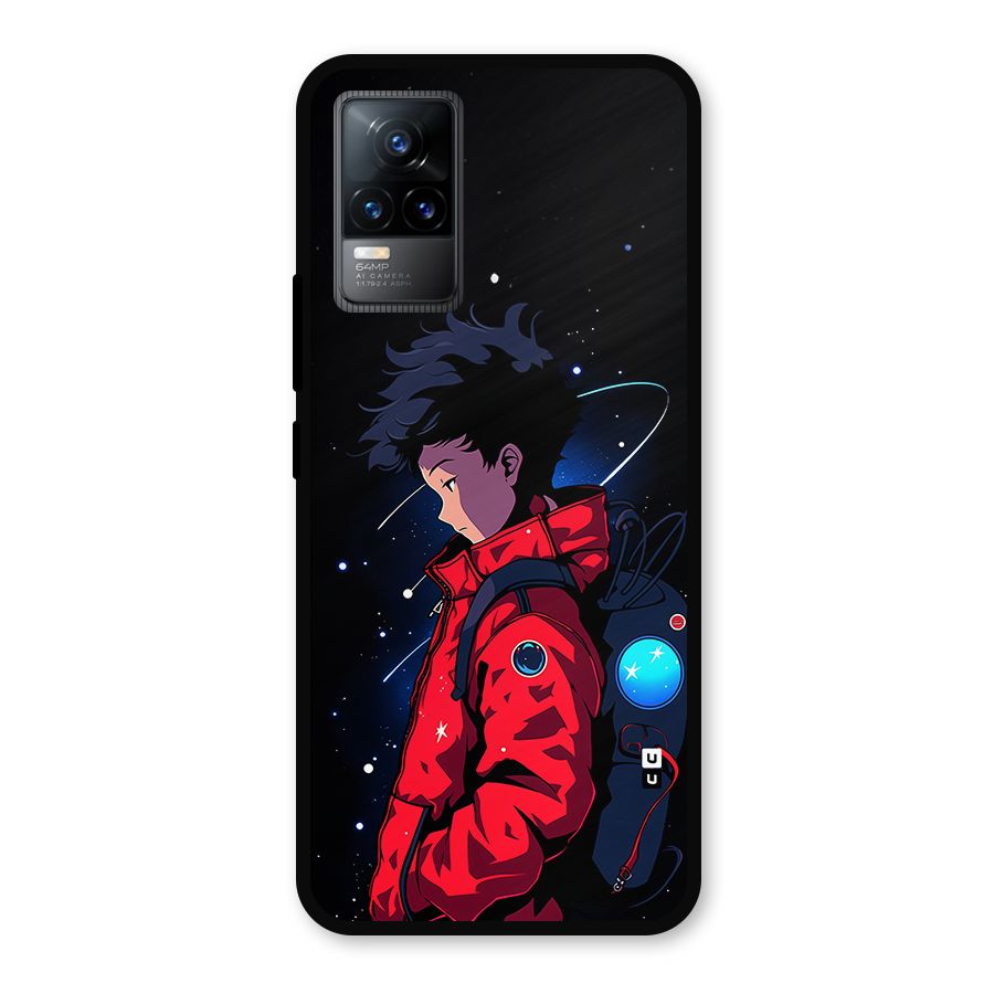 Cute Space Boy Metal Back Case for Vivo Y73