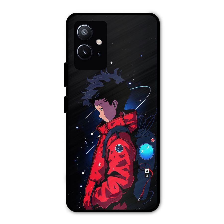 Cute Space Boy Metal Back Case for Vivo Y75 5G