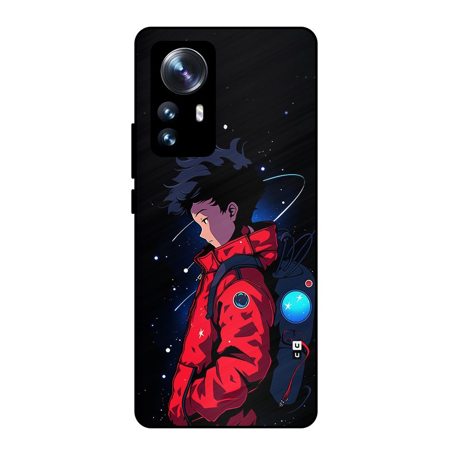 Cute Space Boy Metal Back Case for Xiaomi 12 Pro