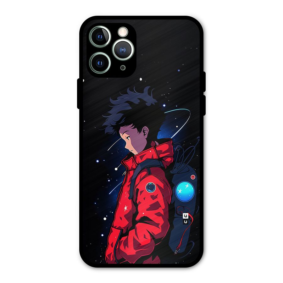 Cute Space Boy Metal Back Case for iPhone 11 Pro Max
