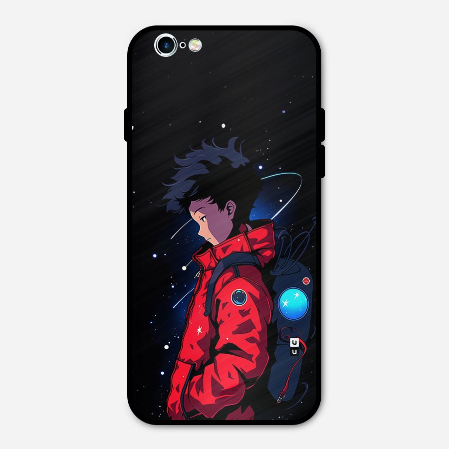 Cute Space Boy Metal Back Case for iPhone 6 6s