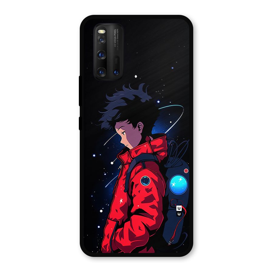 Cute Space Boy Metal Back Case for iQOO 3