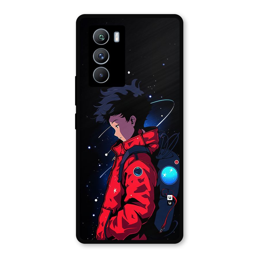 Cute Space Boy Metal Back Case for iQOO 9 SE