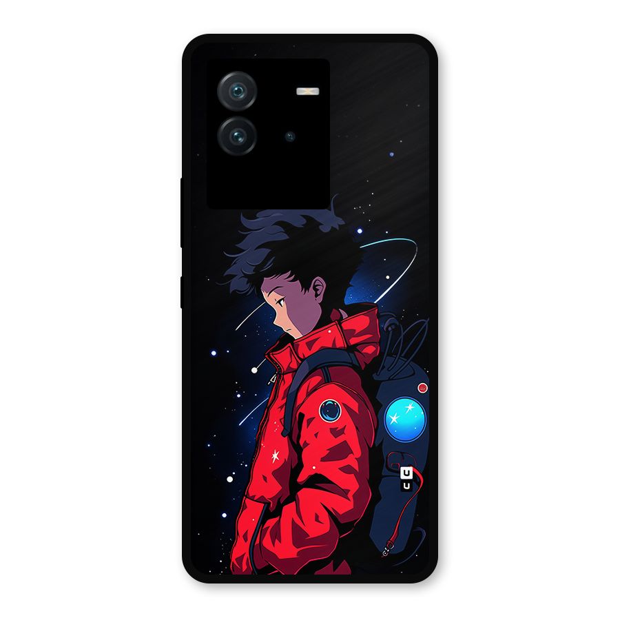 Cute Space Boy Metal Back Case for iQOO Neo 6 5G