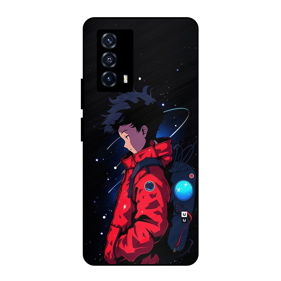 Cute Space Boy Metal Back Case for iQOO Z5