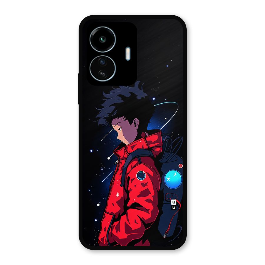 Cute Space Boy Metal Back Case for vivo iQOO Z6 Lite 5G