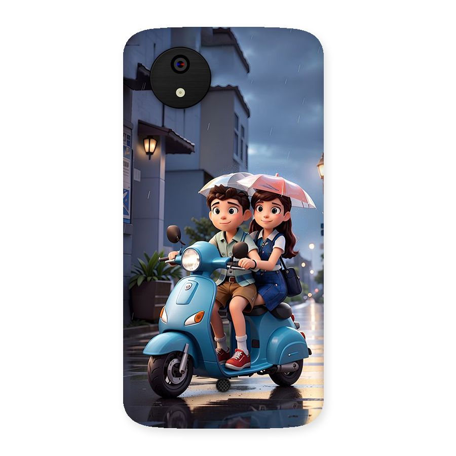 Cute Teen Scooter Back Case for Canvas A1  AQ4501