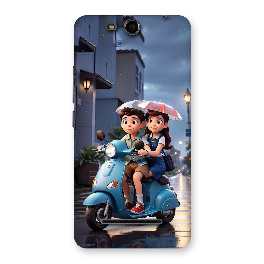 Cute Teen Scooter Back Case for Canvas Juice 3 Q392