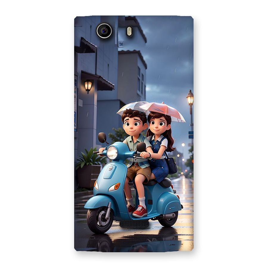 Cute Teen Scooter Back Case for Canvas Nitro 2 E311