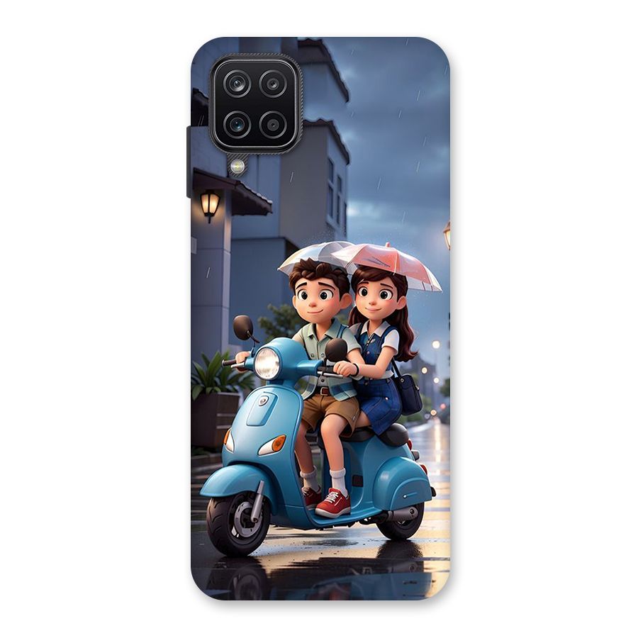 Cute Teen Scooter Back Case for Galaxy A12