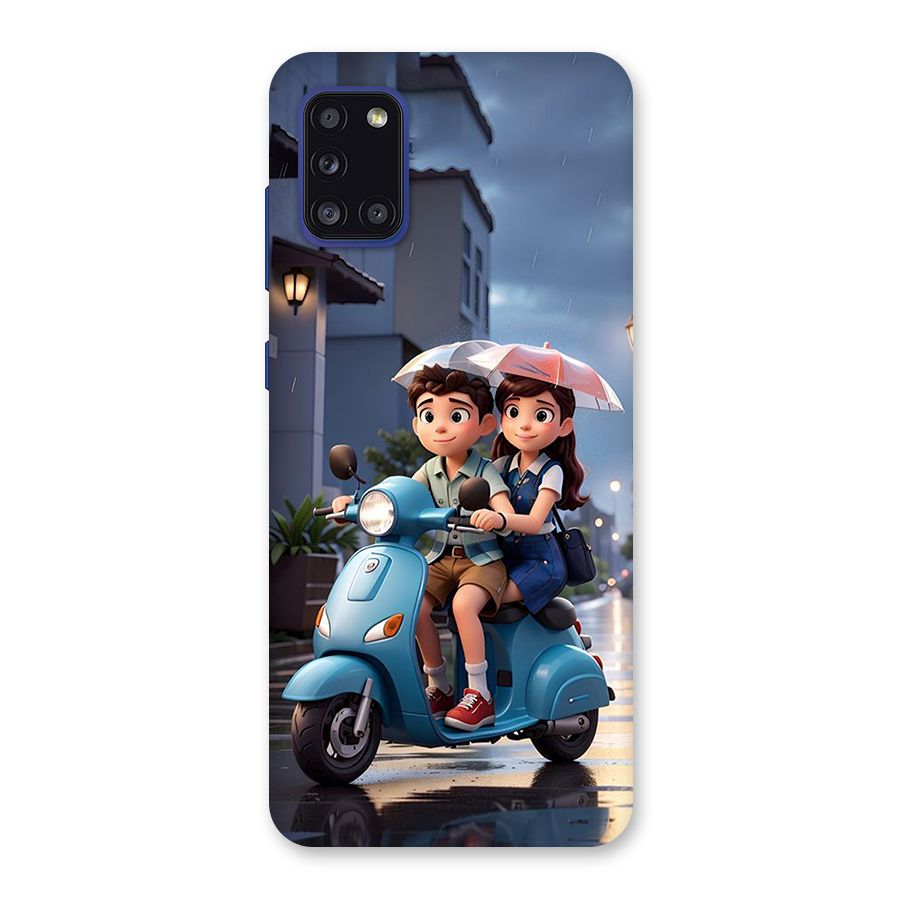 Cute Teen Scooter Back Case for Galaxy A31