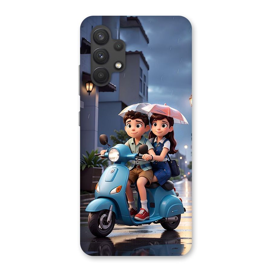 Cute Teen Scooter Back Case for Galaxy A32