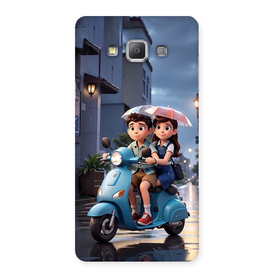 Cute Teen Scooter Back Case for Galaxy A7