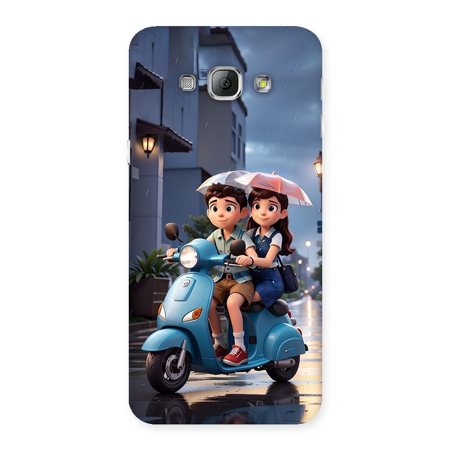 Cute Teen Scooter Back Case for Galaxy A8