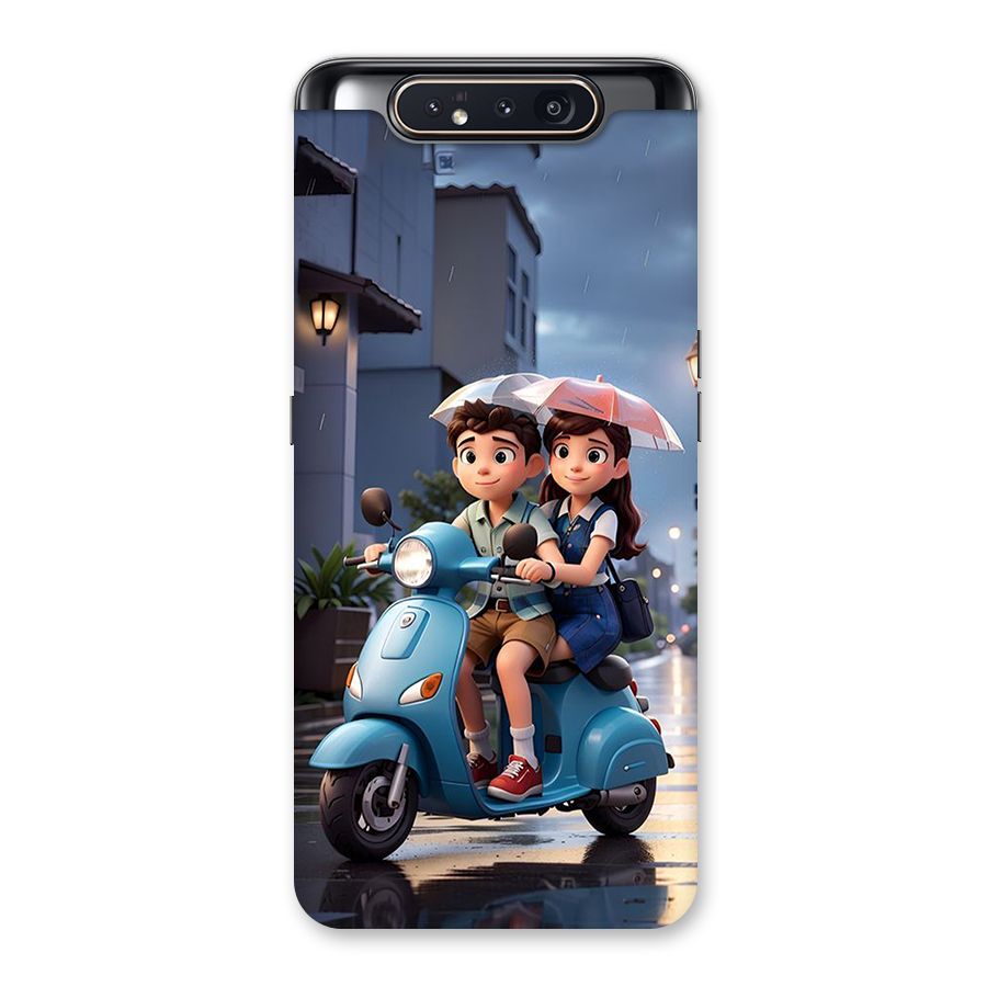 Cute Teen Scooter Back Case for Galaxy A80