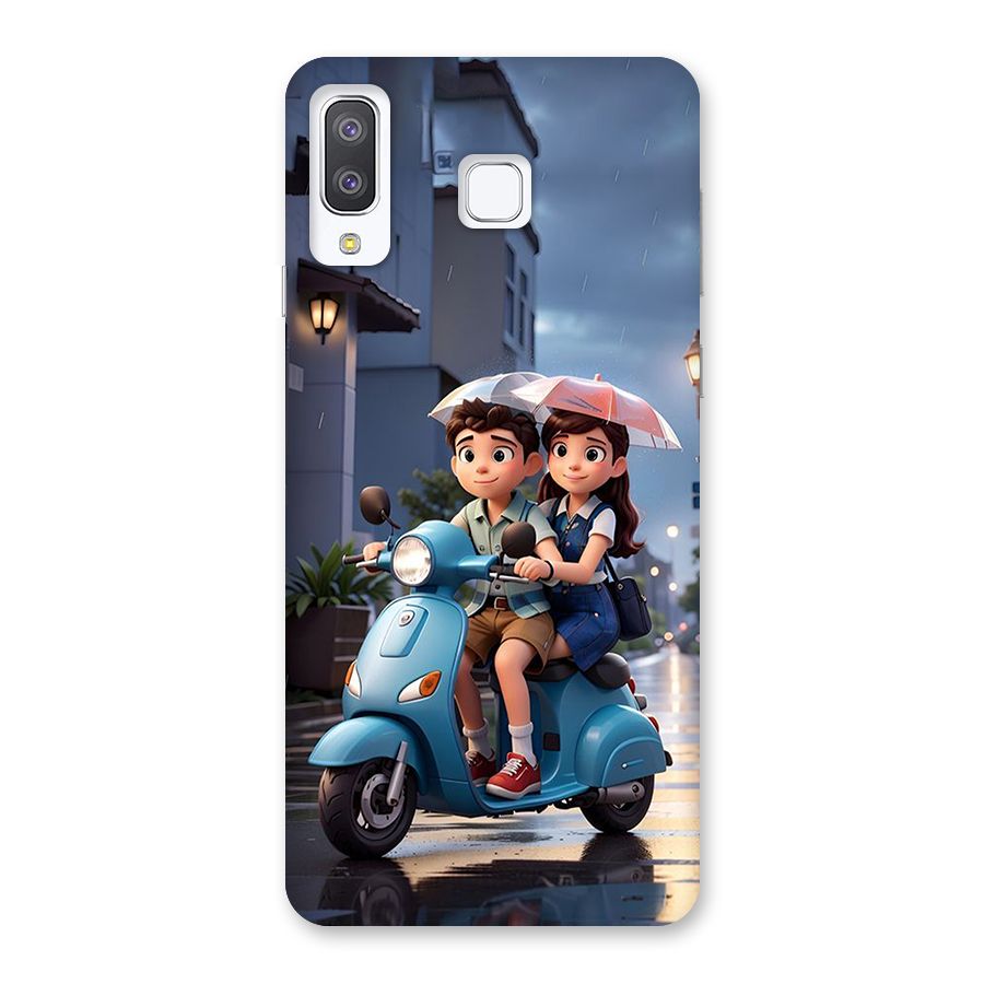 Cute Teen Scooter Back Case for Galaxy A8 Star
