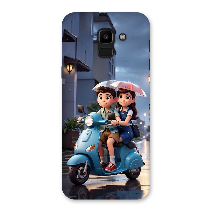 Cute Teen Scooter Back Case for Galaxy J6