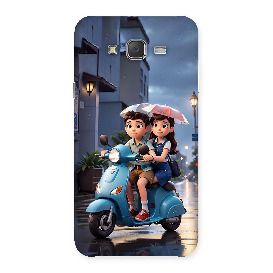 Cute Teen Scooter Back Case for Galaxy J7