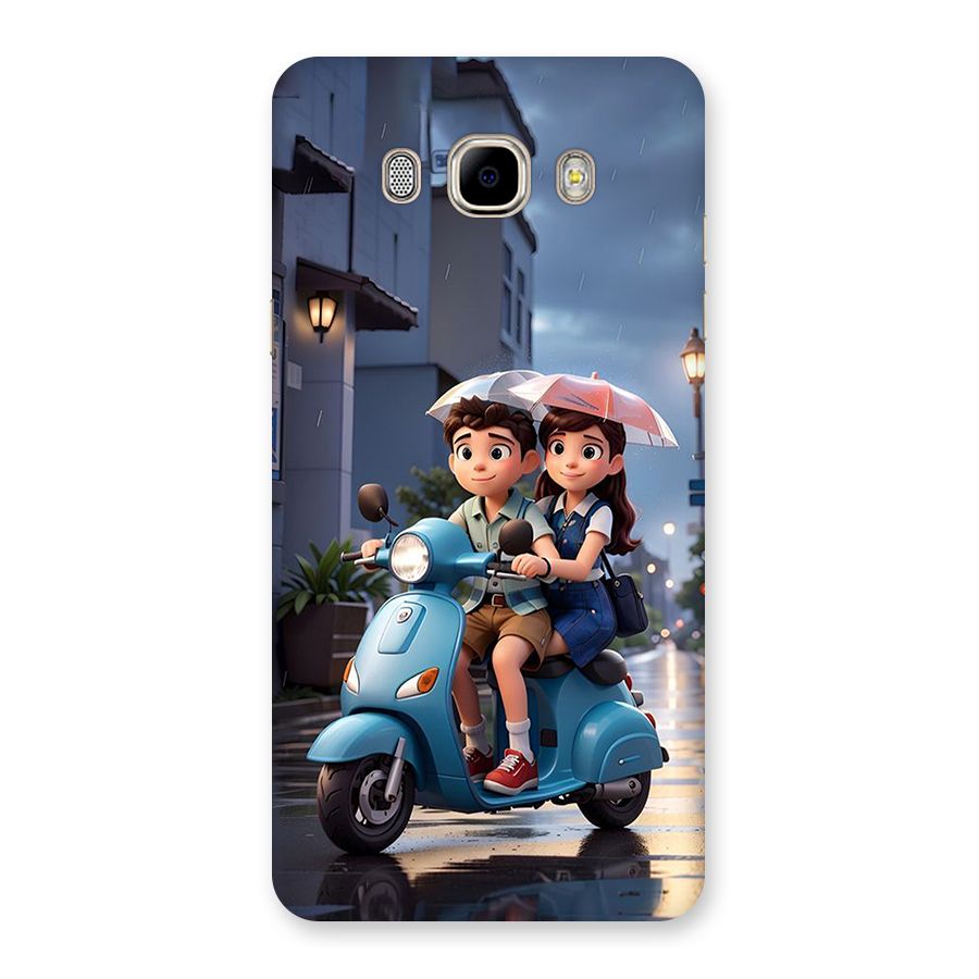 Cute Teen Scooter Back Case for Galaxy J7 2016