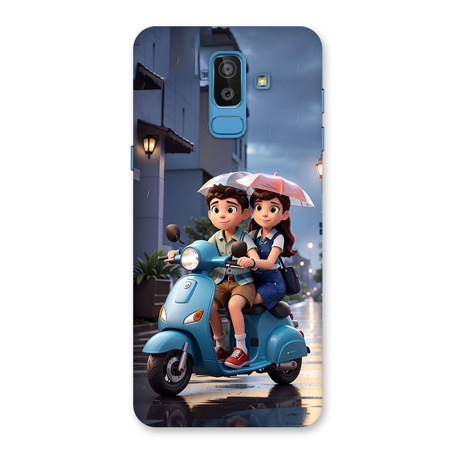 Cute Teen Scooter Back Case for Galaxy J8