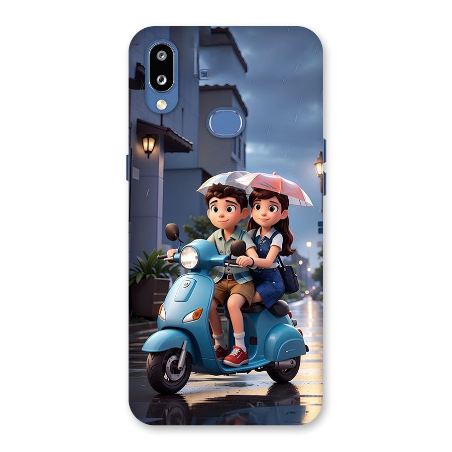 Cute Teen Scooter Back Case for Galaxy M01s