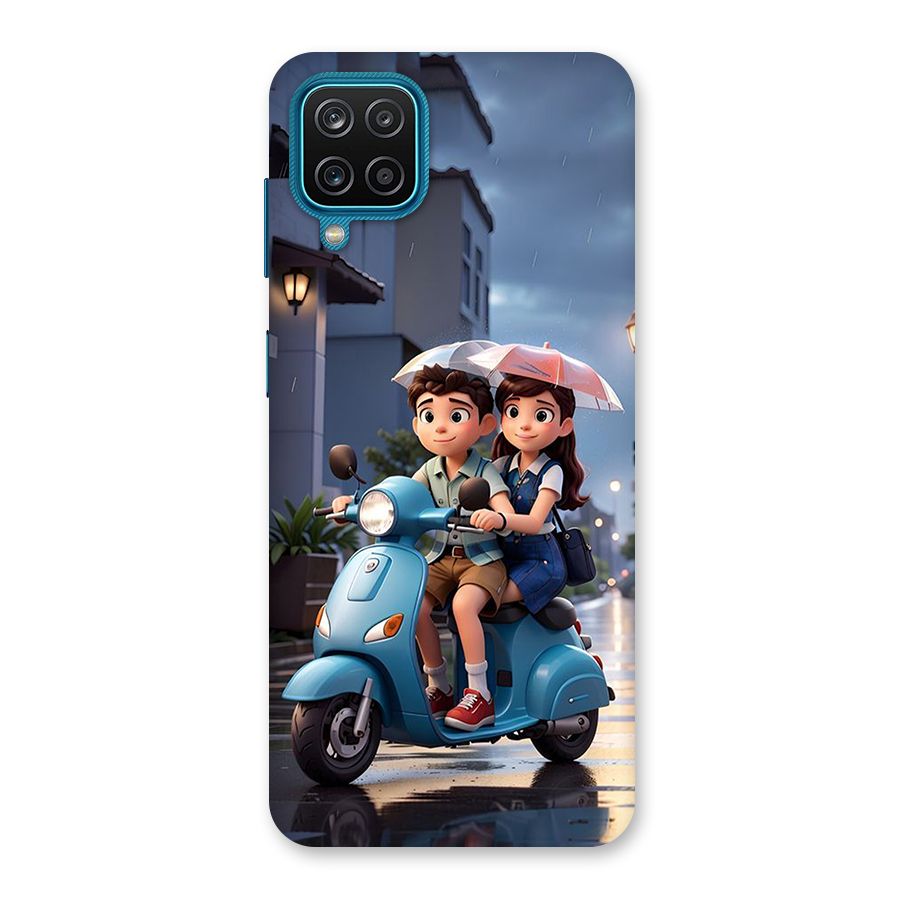 Cute Teen Scooter Back Case for Galaxy M12