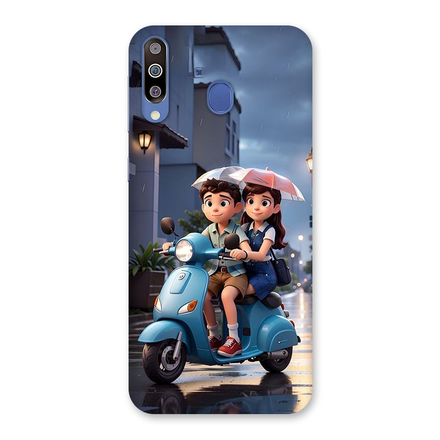 Cute Teen Scooter Back Case for Galaxy M30