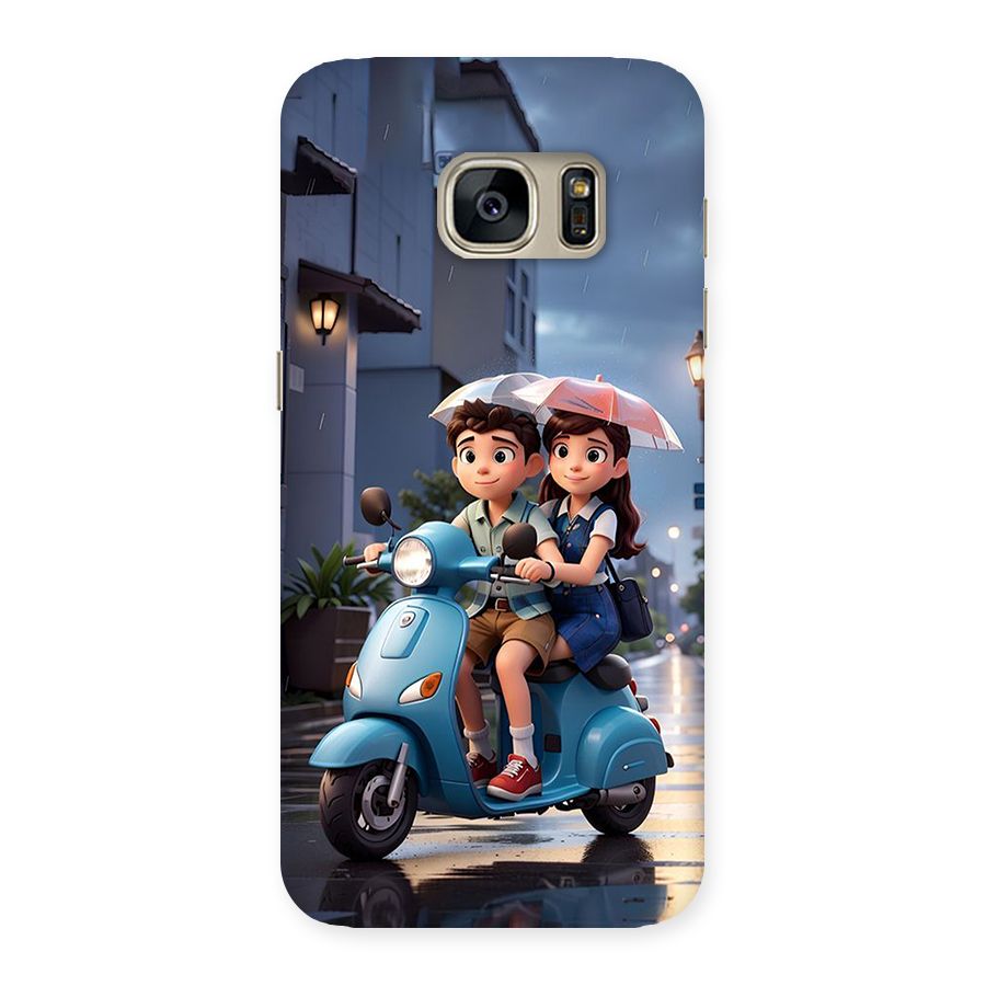 Cute Teen Scooter Back Case for Galaxy S7